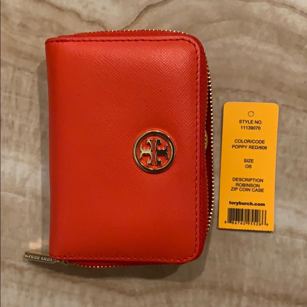 Tory Burch Robinson Zip Coin Case